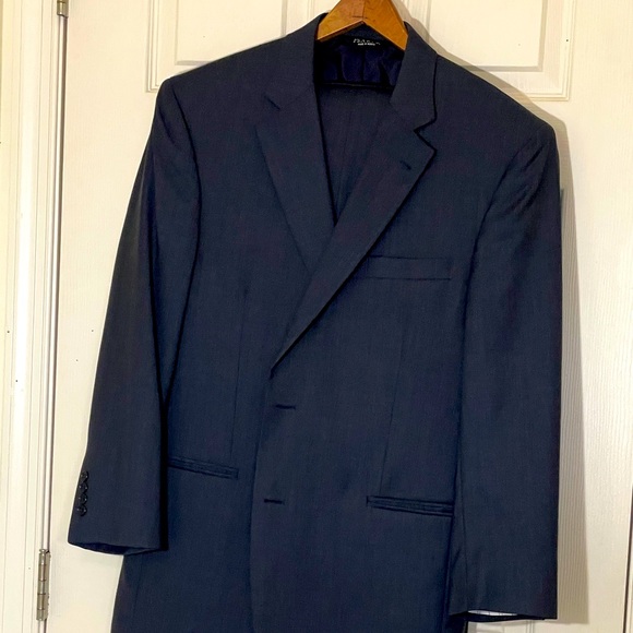 Jos. A. Bank Men’s Charcoal Suit Set Size 41R & 35R - Picture 1 of 15